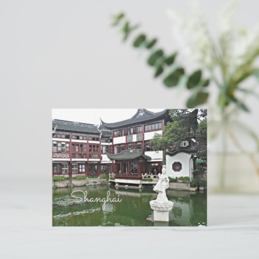 Shanghai, China - Altstadt Postkarte (Stehend Vorderseite)