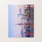 Shanghai China Asien Sehenswürdigkeit Skyline Suns Puzzle (Vertikal)