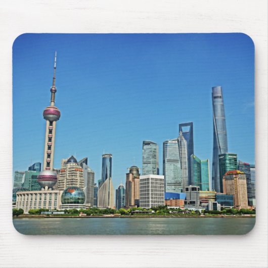 Shanghai, China - Aussicht vom Bund - Mousepad (Vorne)