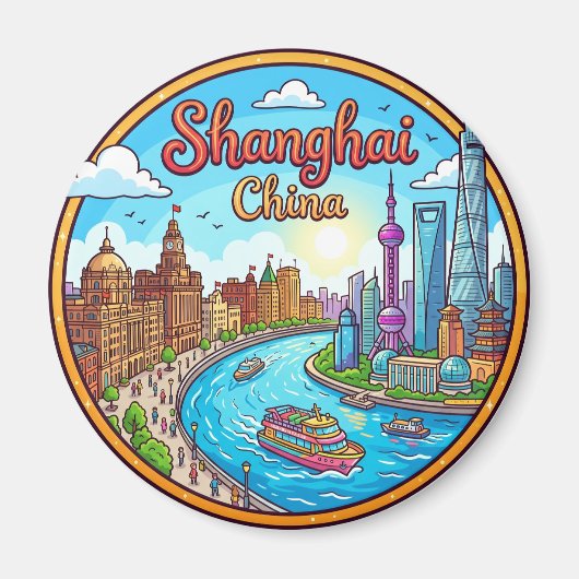 Shanghai, China China Magnet (Vorne)