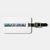 Shanghai-China Gepäckanhänger (Vorderseite horizontal)