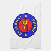 Shanghai-China Geschirrtuch (Vertikal)