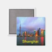 Shanghai-China-Magnet Magnet (Vorderseite/Rückseite)