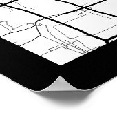 Shanghai China Map Poster (Ecke)