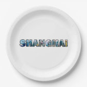 Shanghai-China Pappteller (Vorderseite)