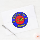 Shanghai-China Quadratischer Aufkleber (Umschlag)