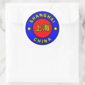 Shanghai-China Quadratischer Aufkleber (Tasche)