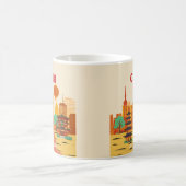 Shanghai China Reise Retroplakat Kaffeetasse (Mittel)