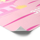 Shanghai China Reise Rosa Poster (Ecke)