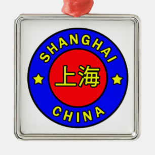 Shanghai-China Silbernes Ornament
