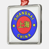 Shanghai-China Silbernes Ornament (Links)