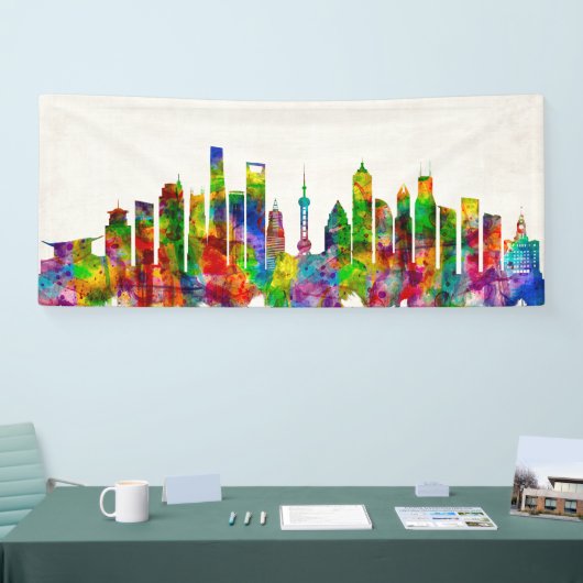 Shanghai China Skyline Banner (Messe)