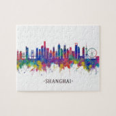 Shanghai China Skyline Puzzle (Horizontal)