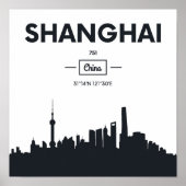 Shanghai, China | Städtekoordinatoren Poster (Vorne)