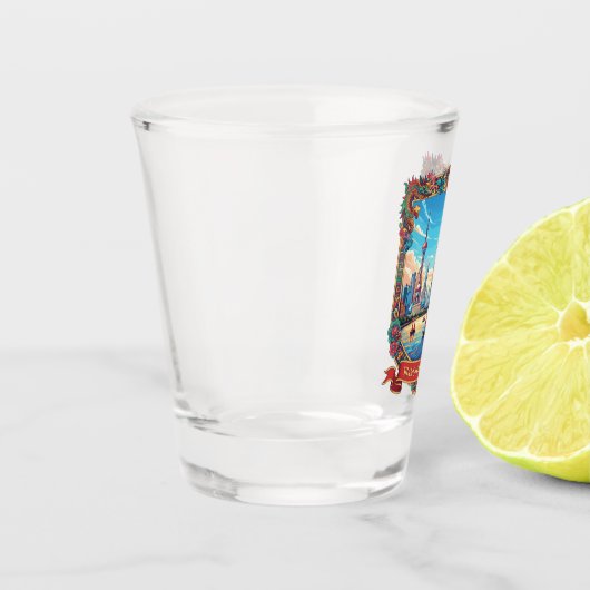 Shanghai china Travel Schnapsglas (Links)