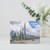 Shanghai China Vintage Travel Tourismus Ad Postkarte (Stehend Vorderseite)