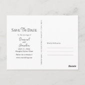 Shanghai China Watercolor Save the Date Postcard Postkarte (Rückseite)