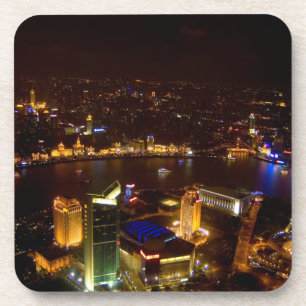 Shanghai China wunderbare Skyline mit modernen Untersetzer