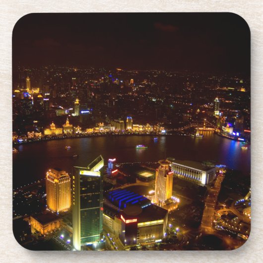 Shanghai China wunderbare Skyline mit modernen Untersetzer (Vorderseite)
