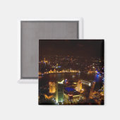Shanghai China wunderschöne Skyline mit modernem Magnet (Vorderseite/Rückseite)
