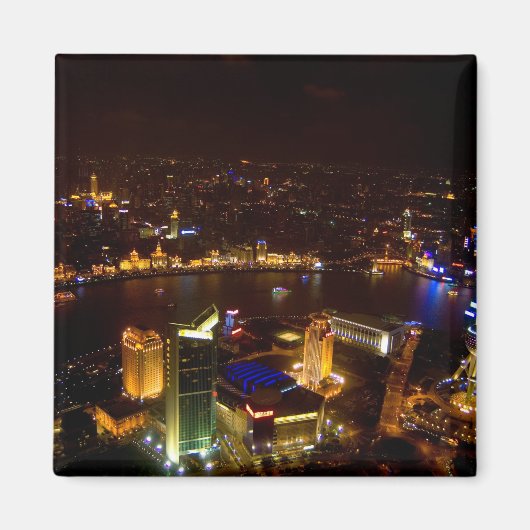 Shanghai China wunderschöne Skyline mit modernem Magnet (Vorne)