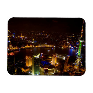 Shanghai China wunderschöne Skyline mit modernem Magnet