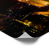 Shanghai China wunderschöne Skyline mit modernem Poster (Ecke)