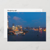Shanghai durch Nachtpostcard Postkarte (Vorne/Hinten)