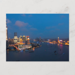 Shanghai durch Nachtpostcard Postkarte