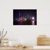 Shanghai durch Nachtposter Poster (Küche)