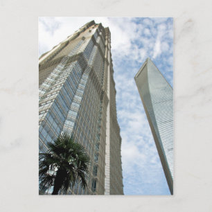 Shanghai Financial Tower und Jin Mao Tower Postkarte
