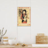 SHANGHAI FLORAL Orient Women Button Up Advertising Poster (Küche)