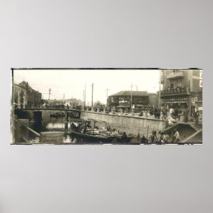 Shanghai-Hafen-Panorama-Druck circa 1928 Poster