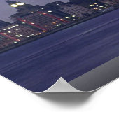 Shanghai Harbour, China Poster (Ecke)