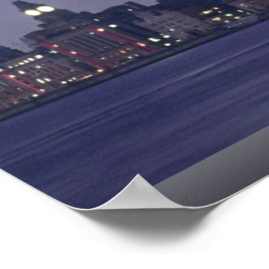 Shanghai Harbour, China Poster (Ecke)