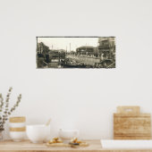 Shanghai Harbour Panorama Print Circa 1928 Poster (Küche)