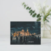 Shanghai Nachtstadt Postkarte (Stehend Vorderseite)