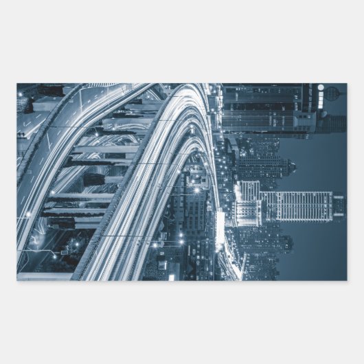 Shanghai Overpass 1 Aufkleber (Vorderseite)