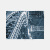 Shanghai Overpass 1 Fleece-Decke Fleecedecke (Vorderseite (Horizontal))