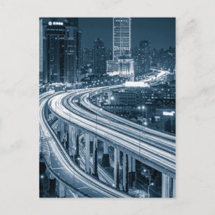 Shanghai Overpass 1 Postkarte