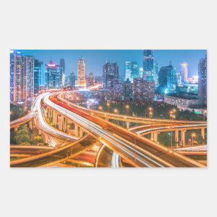 Shanghai Overpass 2 Aufkleber