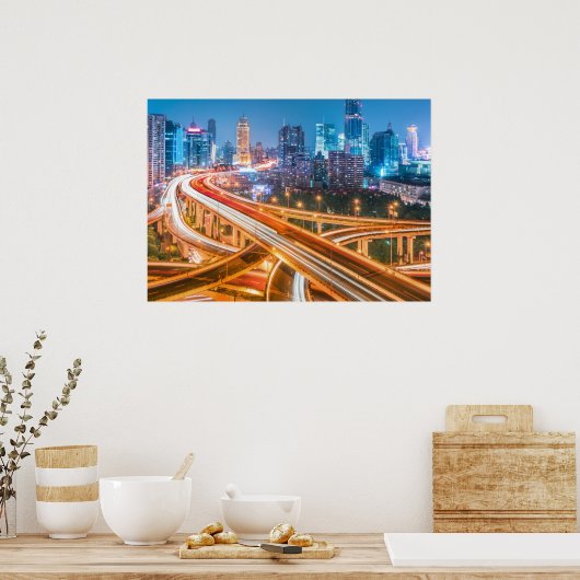Shanghai Overpass 2 Poster (Küche)