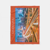 Shanghai Overpass 2 Vlies-Decke Fleecedecke (Vorderseite)