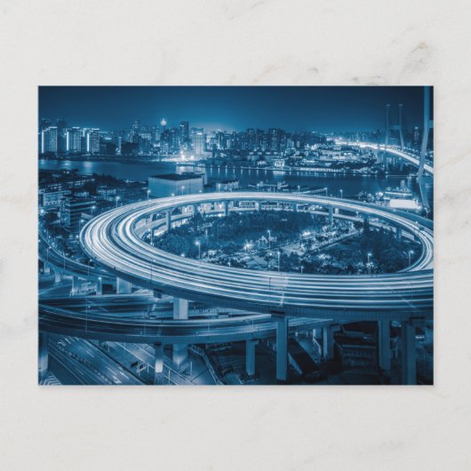Shanghai Overpass 3 Postkarte (Vorderseite)