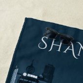 Shanghai Overpass individuelle Name Strandtuch (Beispiel)