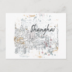 Shanghai Postkarte