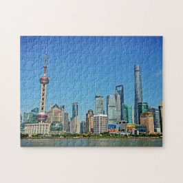 Shanghai Skyline aus dem Bund - 11x14 - 252 Stk. Puzzle