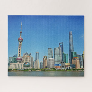 Shanghai Skyline aus dem Bund - 16x20 - 520 Stk. Puzzle