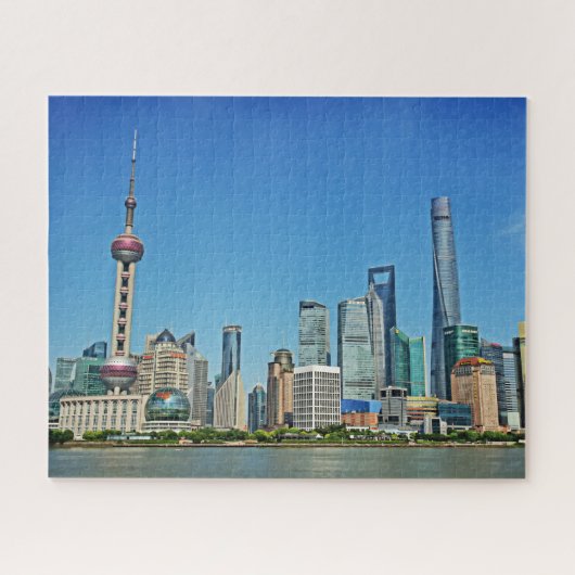 Shanghai Skyline aus dem Bund - 16x20 - 520 Stk. Puzzle (Horizontal)