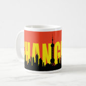 Shanghai-Skyline Kaffeetasse (Vorderseite Links)